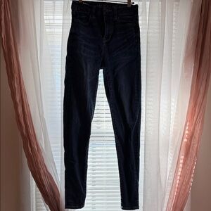 American Eagle - Women's Dark Blue Jeans - non distressed - skinny jeans